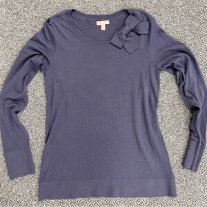 Lilly Pulitzer Purple Long Sleeve Top with Bow